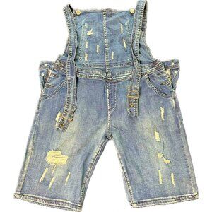 Men’s Overalls Skinny Destroyed Casual Pants Denim Jumpsuit Shorts